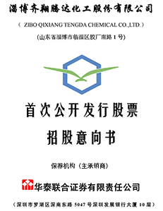 淄博齐翔腾达化工股份有限公司首发股票招股意向书